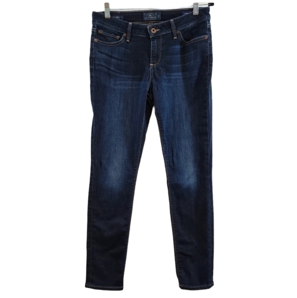 Lucky Brand Lolita Skinny Jeans Orta Denim Dark Wash Stretch Mid Rise Jeans sz 8 - Picture 1 of 15